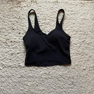Lululemon Align Cropped Tank Top Size 6 - Black Color